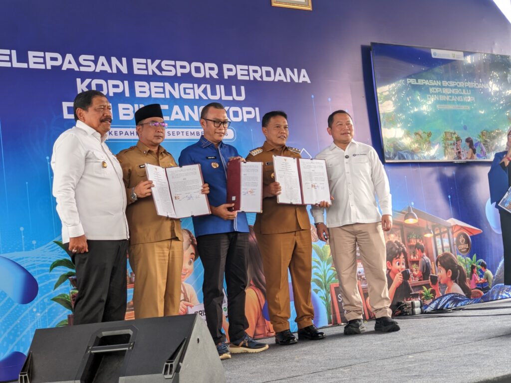 Sekda Rejang Lebong Hadiri Pelepasan Ekspor Kopi Bengkulu ke Italia