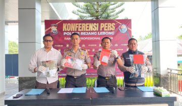 Kapolres Rejang Lebong saat konferensi pers di Aula Wicaksana Polres Rejang Lebong, Rabu 16 September 2026