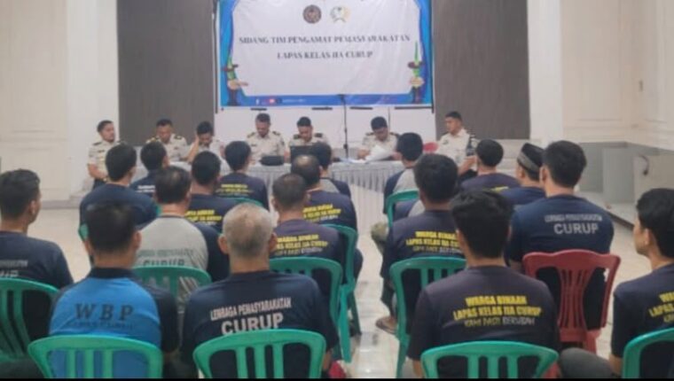 Sidang Tim Pengamat Pemasyarakatan (TPP) yang berlangsung di Aula Lapas Kelas IIA Curup, Selasa 22 September 2026.
