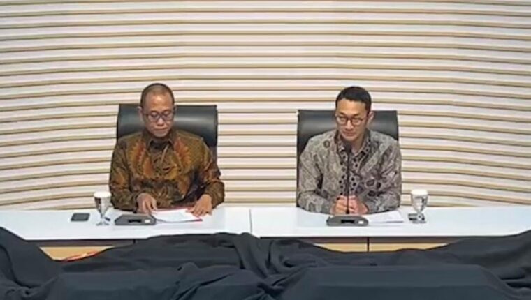 KPK Saat Konfrensi Pers Terkait dugaan suap pengurusan Hak Guna Bangunan (HGB) di wilayah Kabupaten Bogor