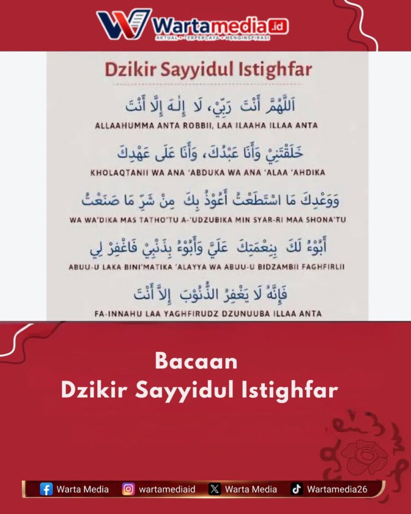 Bacaan Sayyidul Istighfar