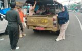 Satpol PP Rejang Lebong saat Menertibkan Gepeng