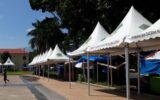 stand UMKM di Lapangan Dwi Tunggal Curup