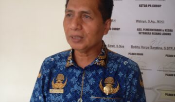 Kepala Dinas Kesehatan Kabupaten Rejang Lebong, drg. Asep Setia Budiman